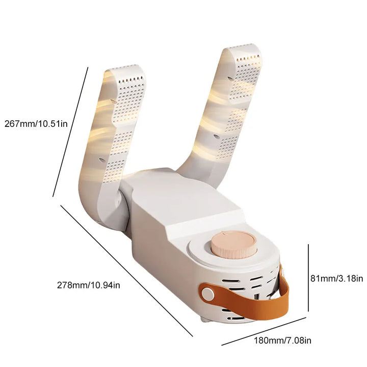 Secador portátil de zapatos con luz ultravioleta